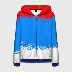 Мужская толстовка на молнии Патриот - флаг