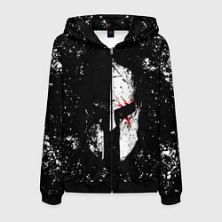 Толстовка 3D на молнии мужская Sparta, цвет: 3D-черный