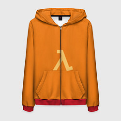 Мужская толстовка на молнии Half-Life orange
