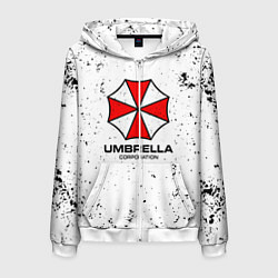 Толстовка 3D на молнии мужская Umbrella - white dirt, цвет: 3D-белый