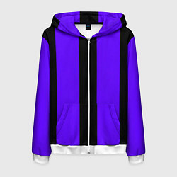 Мужская толстовка на молнии Color purple black stripes