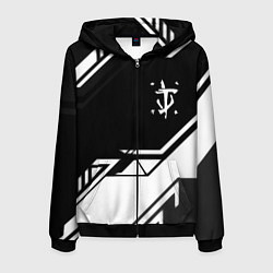 Мужская толстовка на молнии Doom geometry black