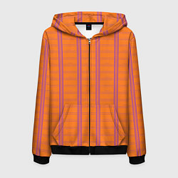 Мужская толстовка на молнии Color orange cage