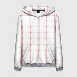 Мужская толстовка на молнии Color white red crosses