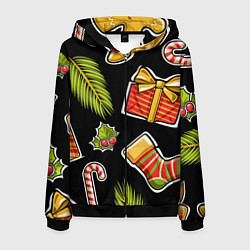 Мужская толстовка на молнии Рождественский вайб