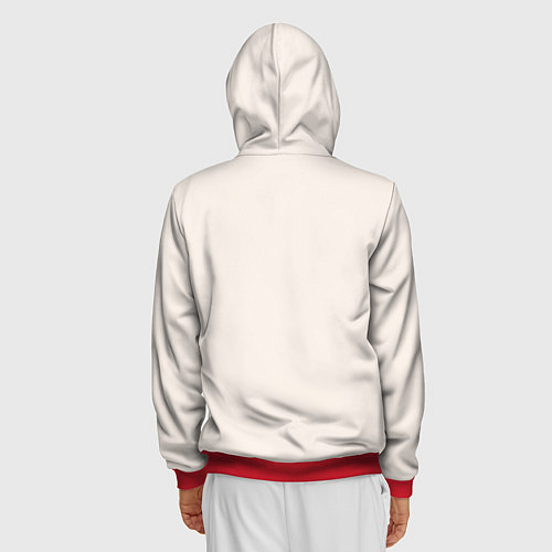 Мужская толстовка на молнии Fight Club: Friends / 3D-Красный – фото 4