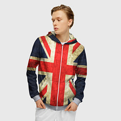 Толстовка 3D на молнии мужская Великобритания, цвет: 3D-меланж — фото 2