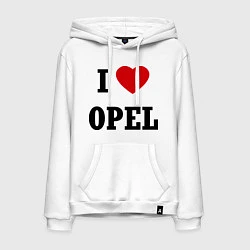 Мужская толстовка-худи I love Opel