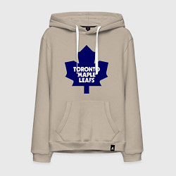 Толстовка-худи хлопковая мужская Toronto Maple Leafs, цвет: миндальный