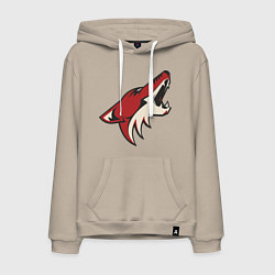 Толстовка-худи хлопковая мужская Phoenix Coyotes, цвет: миндальный