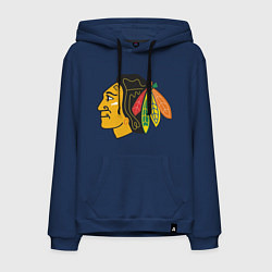 Толстовка-худи хлопковая мужская Chicago Blackhawks, цвет: тёмно-синий