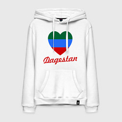 Мужская толстовка-худи Dagestan: Heart Flag