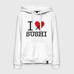 Мужская толстовка-худи I love sushi