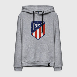 Толстовка-худи хлопковая мужская Atletico Madrid, цвет: меланж