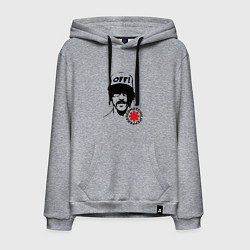 Толстовка-худи хлопковая мужская Red Hot Chili Peppers: Off, цвет: меланж