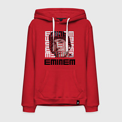 Толстовка-худи хлопковая мужская Eminem labyrinth, цвет: красный