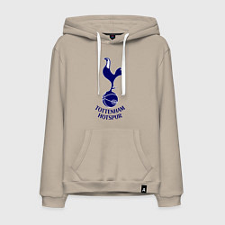 Толстовка-худи хлопковая мужская Tottenham FC, цвет: миндальный