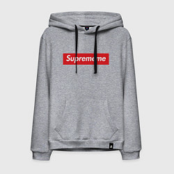 Толстовка-худи хлопковая мужская Suprememe, цвет: меланж