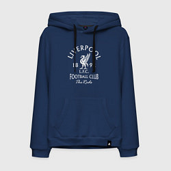 Толстовка-худи хлопковая мужская Liverpool: Football Club, цвет: тёмно-синий