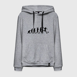 Мужская толстовка-худи Футбольная эволюция