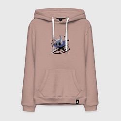 Толстовка-худи хлопковая мужская Hollow Knight, цвет: пыльно-розовый