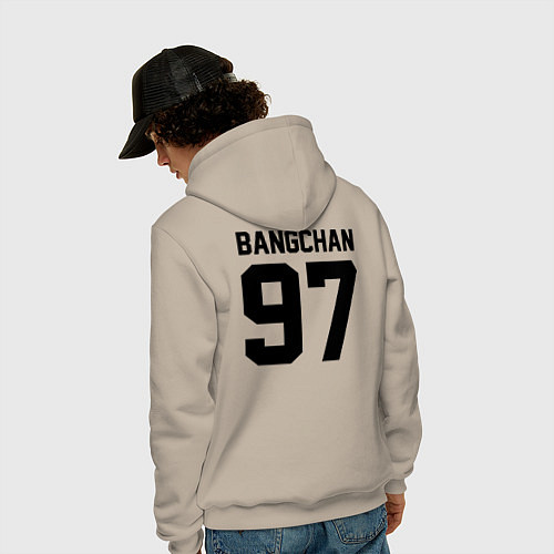 Мужская толстовка-худи STRAY KIDS BANGCHAN / Миндальный – фото 4