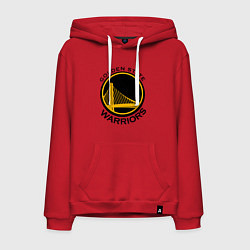 Толстовка-худи хлопковая мужская GOLDEN STATE WARRIORS, цвет: красный