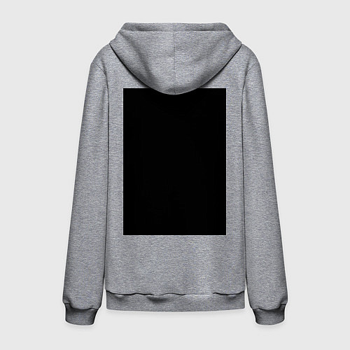 Мужская толстовка-худи Be kind to animals or I'll kil / Меланж – фото 2