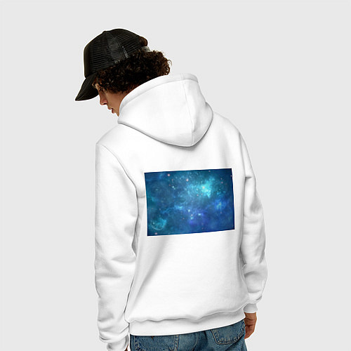 Мужская толстовка-худи Овечка / Белый – фото 4