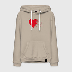 Мужская толстовка-худи Сердце