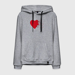 Мужская толстовка-худи Сердце