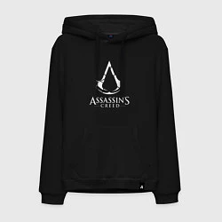 Толстовка-худи хлопковая мужская Assassin’s Creed, цвет: черный