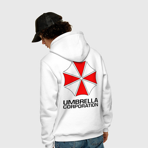 Мужская толстовка-худи UMBRELLA CORP / Белый – фото 4