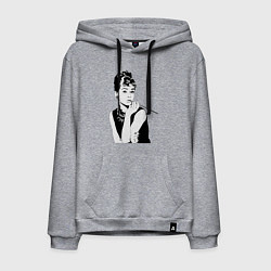 Мужская толстовка-худи Одри Хепбернхлопок