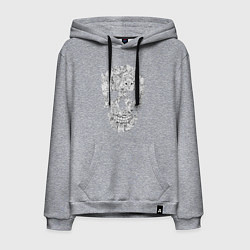 Мужская толстовка-худи ЧЕРЕП ИЗ КОТИКОВ