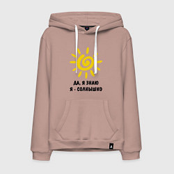 Мужская толстовка-худи Я знаю, я солнышко