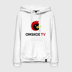 Мужская толстовка-худи Omskoe TV logo