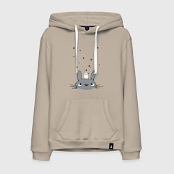 Мужская толстовка-худи Любопытный Тоторо и Сажа