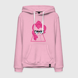 Толстовка-худи хлопковая мужская Pinky Pie hipster, цвет: светло-розовый