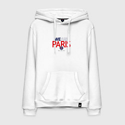 Толстовка-худи хлопковая мужская PSG We Are Paris 202223, цвет: белый