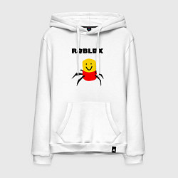 Толстовка-худи хлопковая мужская ROBLOX, цвет: белый