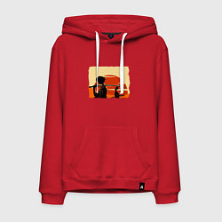 Мужская толстовка-худи Самурай Чамплу Мугэн и Дзин