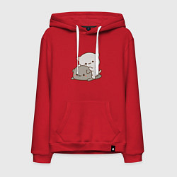 Мужская толстовка-худи Милые котики