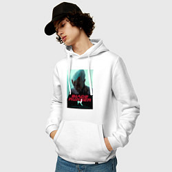Толстовка-худи хлопковая мужская Слезы в дожде Blade Runner, цвет: белый — фото 2