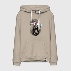 Мужская толстовка-худи Дикая горилла