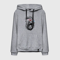 Мужская толстовка-худи Дикая горилла