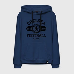 Толстовка-худи хлопковая мужская Chelsea Football Club, цвет: тёмно-синий
