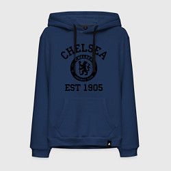 Толстовка-худи хлопковая мужская Chelsea 1905, цвет: тёмно-синий