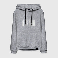 Толстовка-худи хлопковая мужская Я НЕ ПЬЮ, цвет: меланж