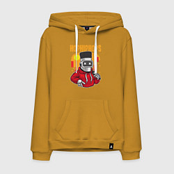 Мужская толстовка-худи Робот с микрофоном